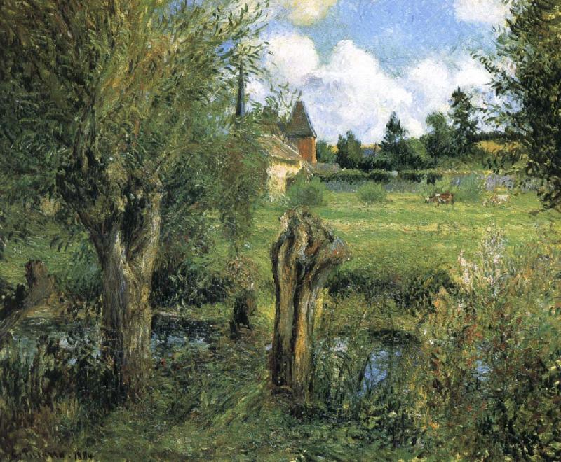 Camille Pissarro the riparian oil painting image